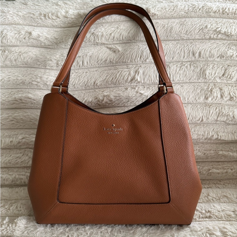 Kate Spade Brown Leather Tote Bag